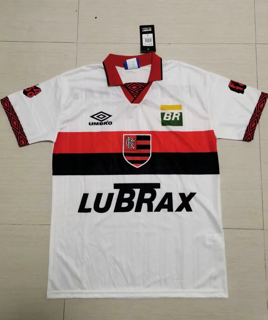 AAA Quality Flamengo 95/96 Away White Soccer Jersey